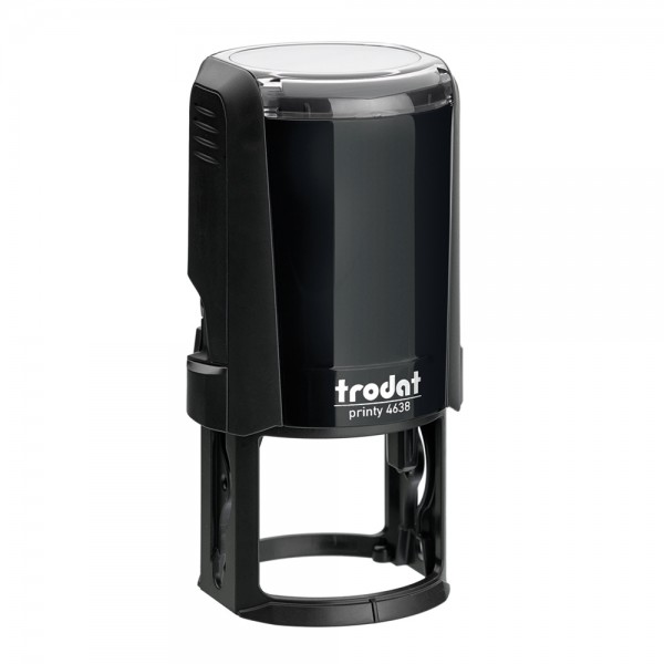 Trodat Self-inking Printy 4638 | Custom Round Name &amp; Address Stamp | 36mm Dia - 4 Lines