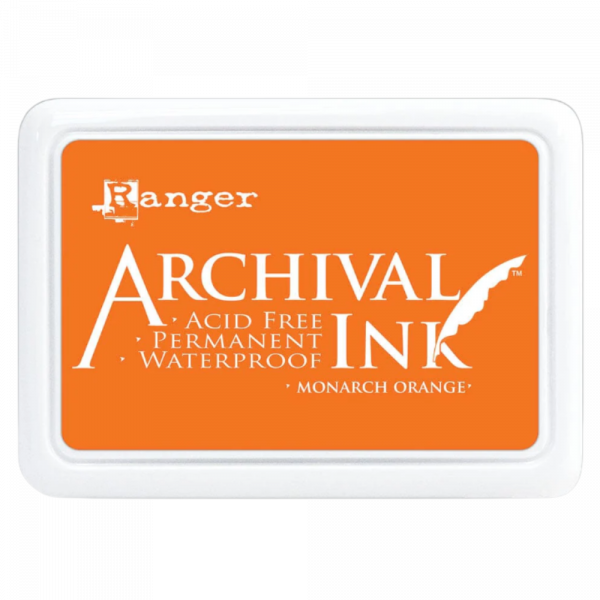 Ranger Stamp Ink - Monarch Orange - Archival 76 x 47 mm