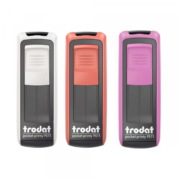 Trodat Self-inking Pocket Printy 9511 | Pocket Name and Address Stamp | 38x14mm - 4 Lines