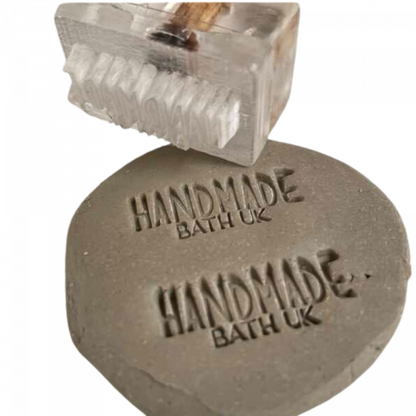 Rectangular Acrylic 40x20mm Small Clay and Soap Stamper 