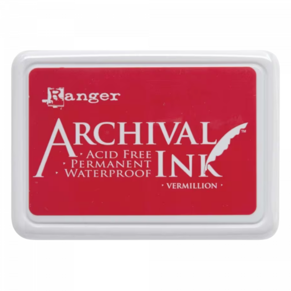 Ranger Ink -Vermillion Red Archival 76 x 47 mm