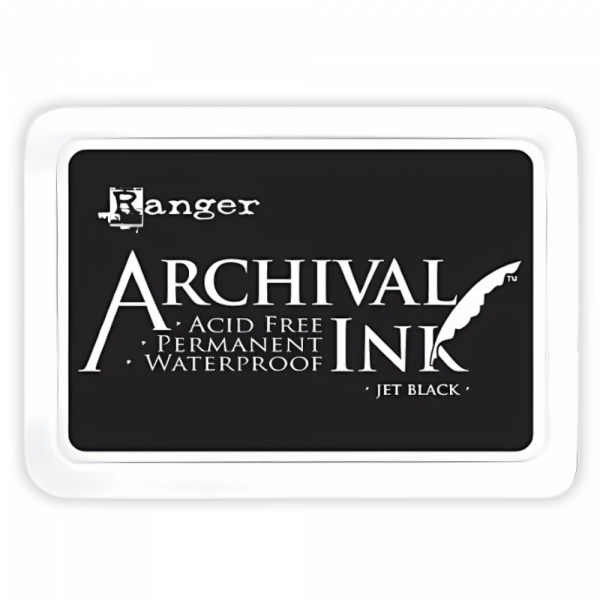 Ranger Ink - Jet Black - Archival 160 x 110mm