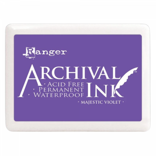 Large archival ink pad 160 x 110 mm – acid-free, waterproof, non-toxic ink pad for crisp, permanent stamping on matte and glossy paper in the UK